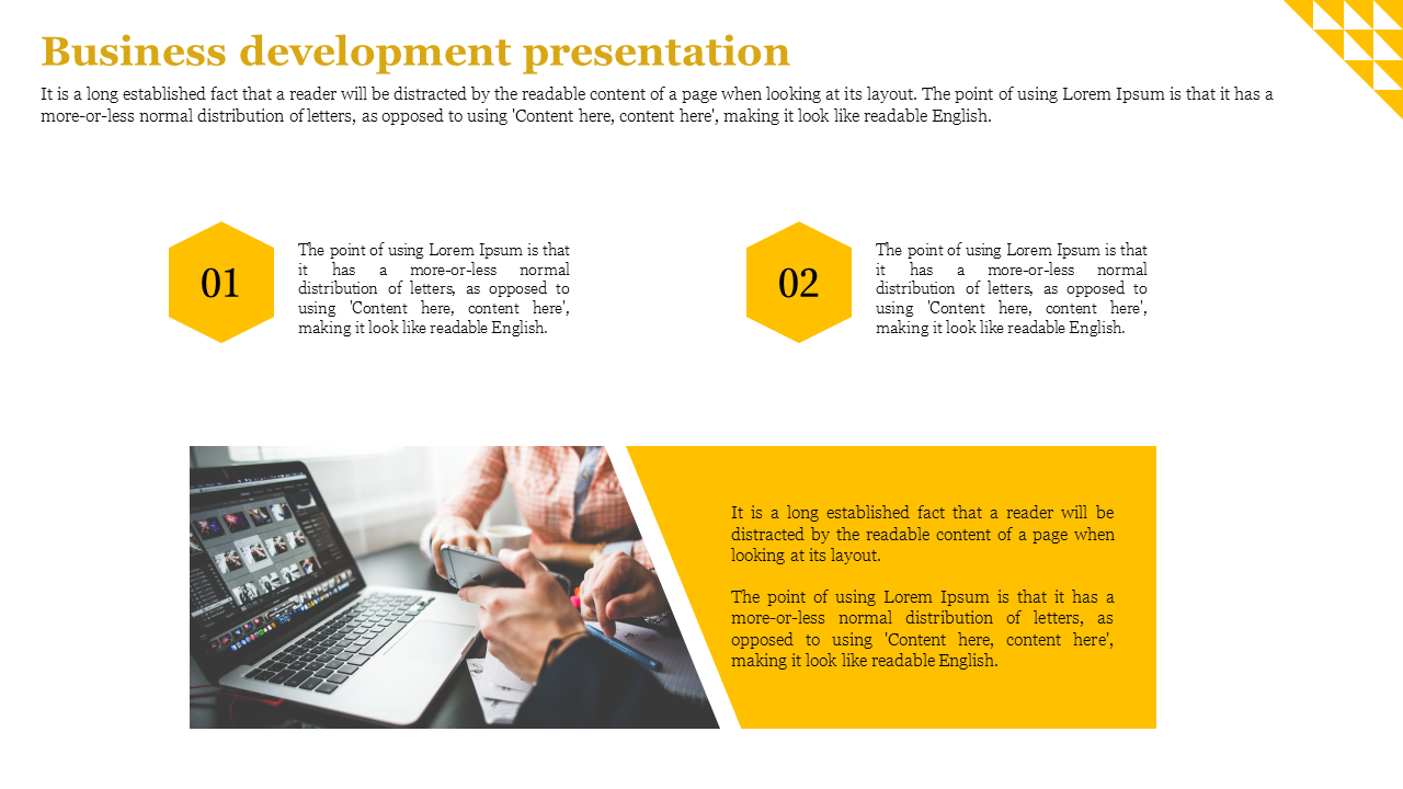 Download our Editable Business Development Presentation